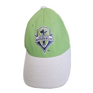 Adidas Seattle Sounders FC Hat Mens Adult Size S/M Cap Flexfit ClimaLite Green